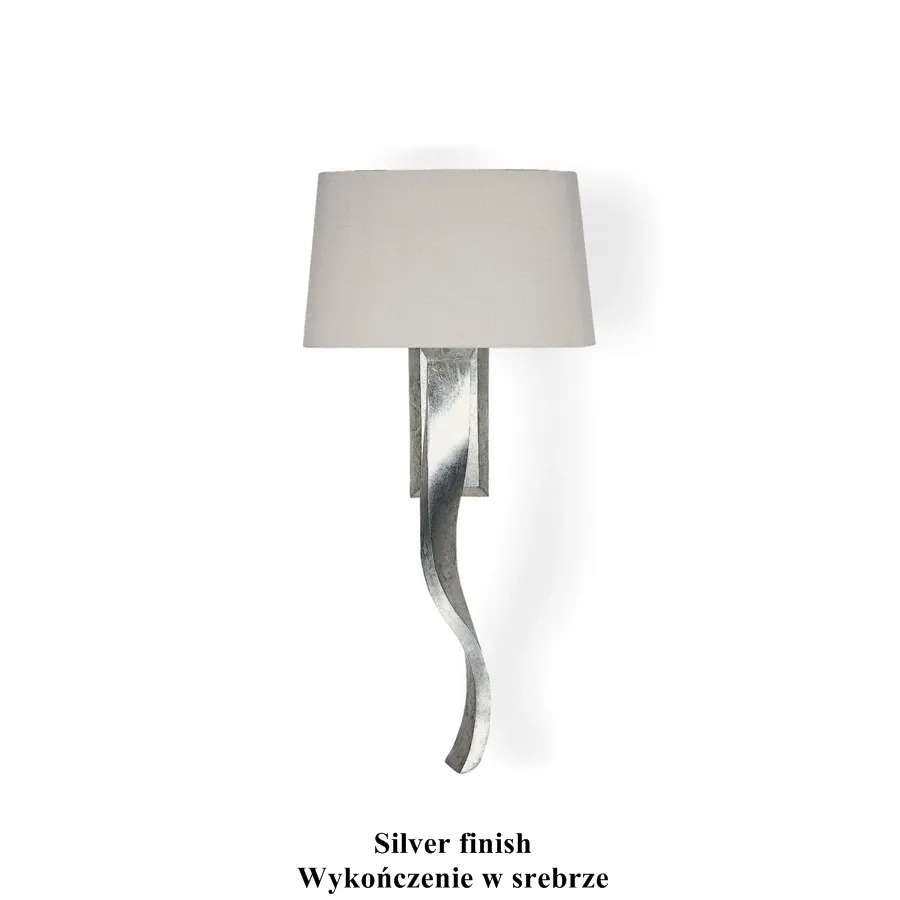 obrazek 5 Stylowy kinkiet RIBBON w czterech dekoracyjnych wykończeniach