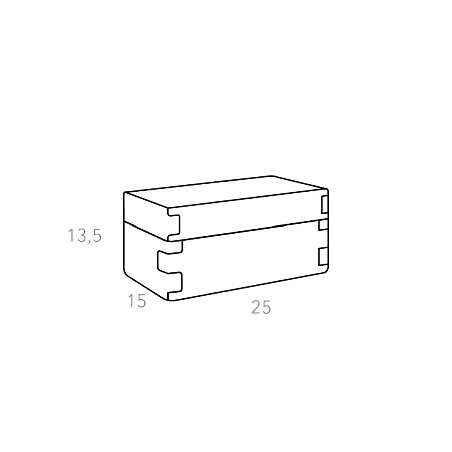 obrazek 2 Skórzane jasnobłękitne pastelowe pudełko Snob do przechowywania 25x15xH13,5 cm