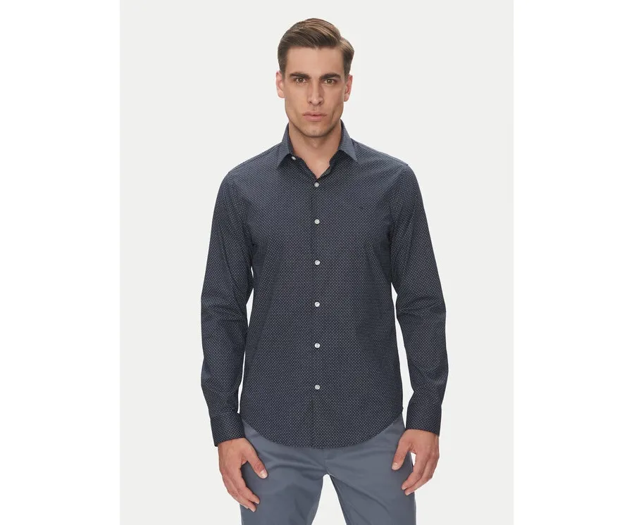 obrazek 1 Calvin Klein Koszula LV019EU005 Granatowy Slim Fit