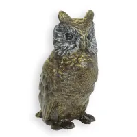 Picture A unique bronze owl sculpture