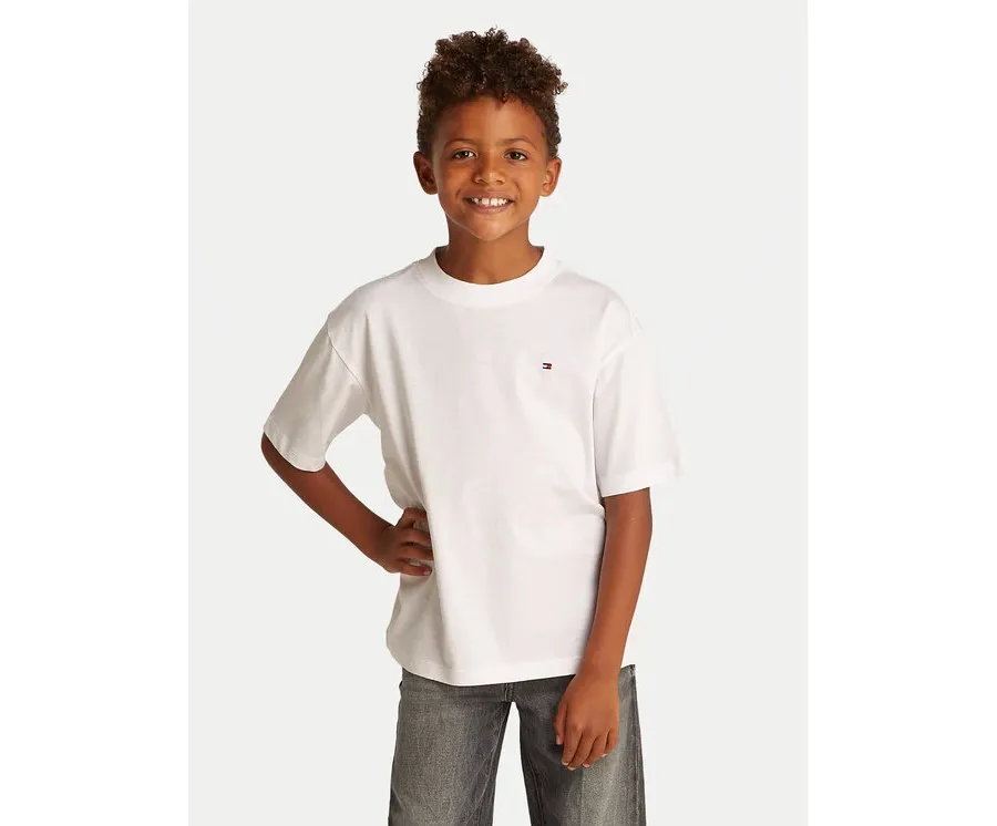 obrazek 1 Tommy Hilfiger T-Shirt Essential Archive KB0KB09646 D Biały Regular Fit