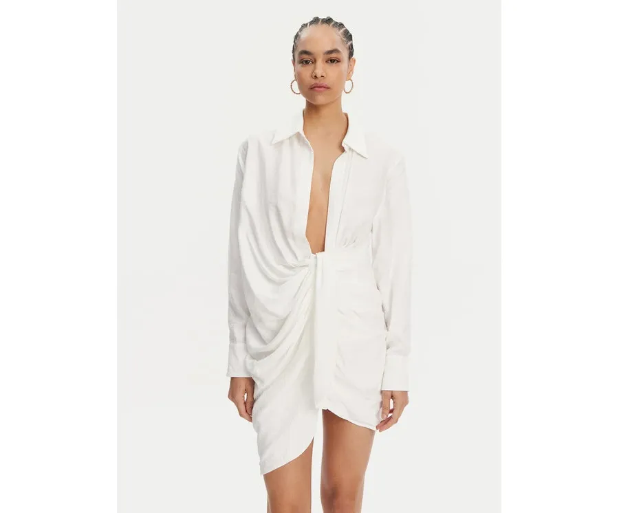 obrazek 1 JACQUEMUS Sukienka koktajlowa 213DR009-1020 Biały Regular Fit