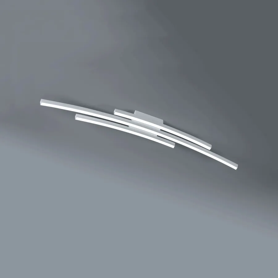 obrazek 1 Biała lampa sufitowa, plafon Bow - LED, 48W, 3360LM, 3000K, dł. 120 cm