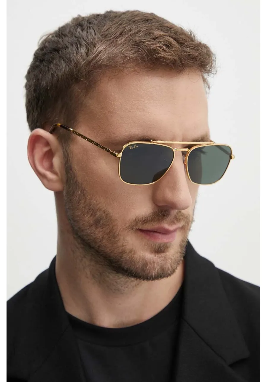 obrazek 1 Ray-Ban okulary przeciwsłoneczne NEW CARAVAN kolor złoty 0RB3636