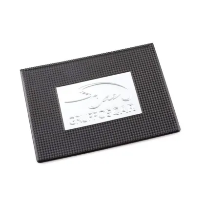 Zdjęcie Wykonana ze sztywnej gumy - teczka na karty z logo firmowym