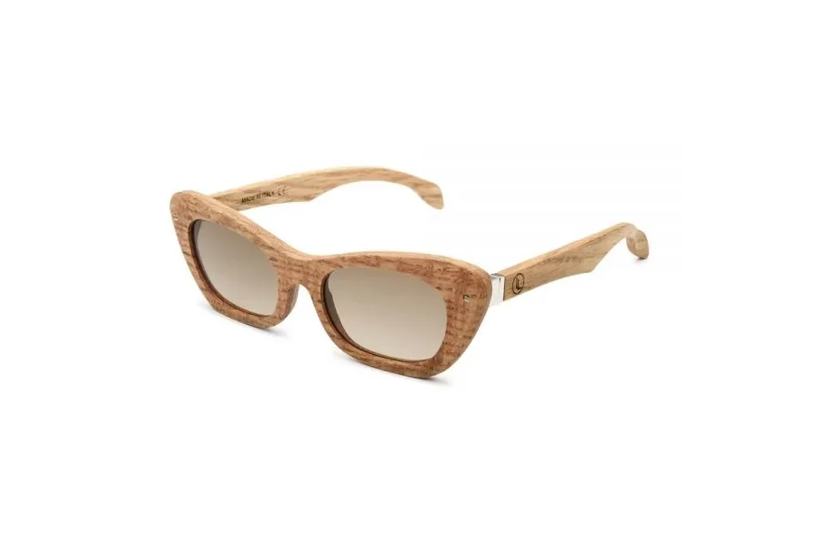 obrazek 2 Stylowe, dębowe, jasne okulary damskie - Legno Light
