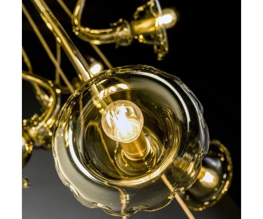 obrazek 4 Prestiżowa włoska szklana lampa wisząca - szkło murano wykonane ręcznie