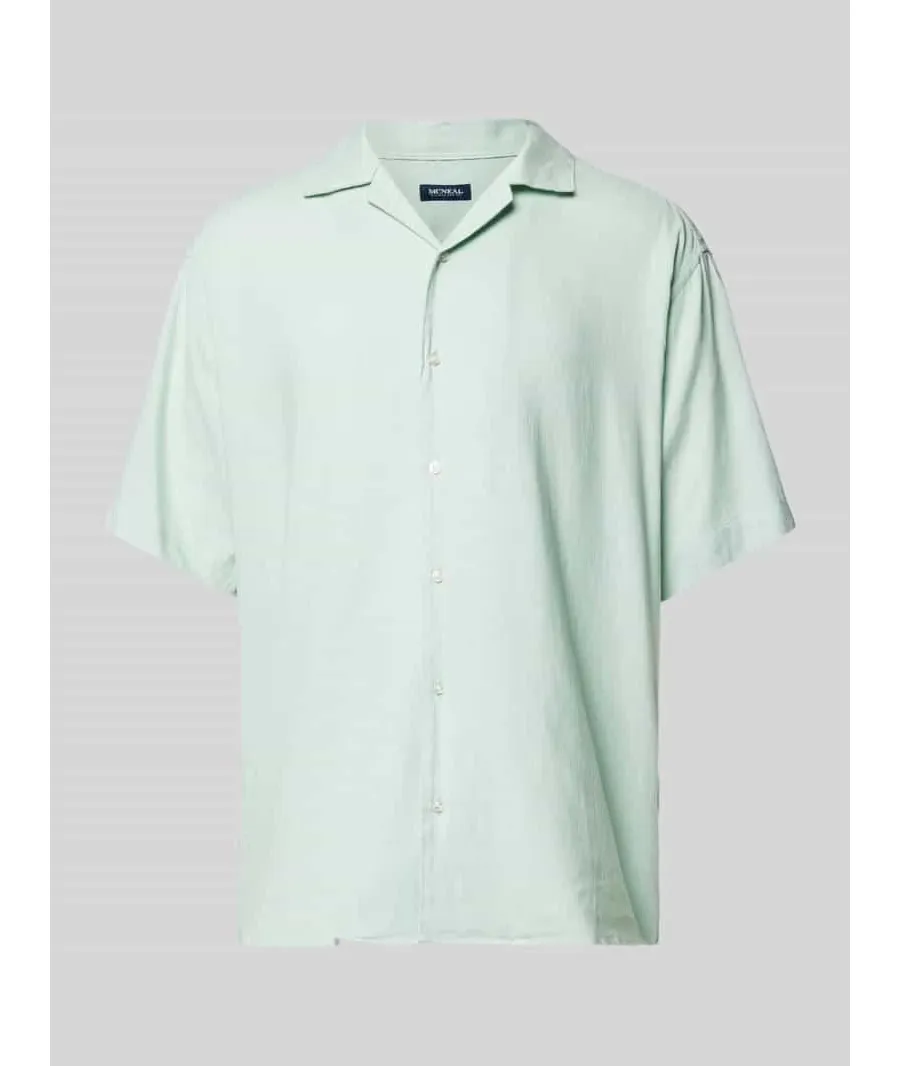 obrazek 1 Koszula casualowa o kroju tailored fit z kołnierzem z połami