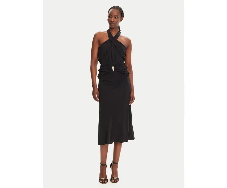 obrazek 1 Elisabetta Franchi Sukienka koktajlowa AB-719-52E2-V560 Czarny Regular Fit