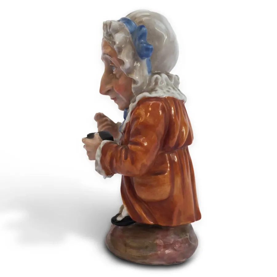 obrazek 11 Antyczne, porcelanowe dwie starsze postacie przedstawione w karykaturze