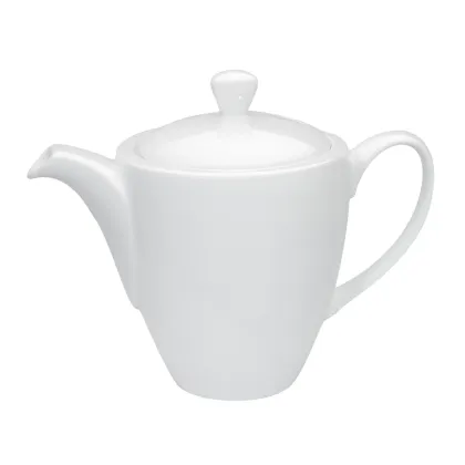 Zdjęcie Biały dzbanek do kawy z porcelany Spirit White z delikatnym reliefowym zdobieniem - Vista Alegre