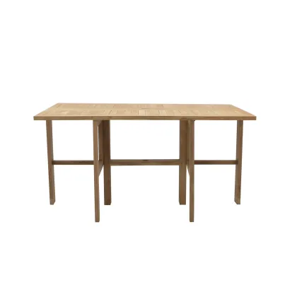 Zdjęcie Elegancki prostokątny stół Telemaco-Savana z drewna tekowego