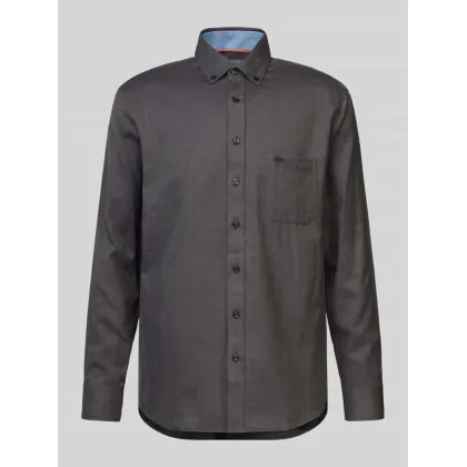 Zdjęcie Koszula casualowa z kołnierzykiem typu button down model ‘Herringbone’