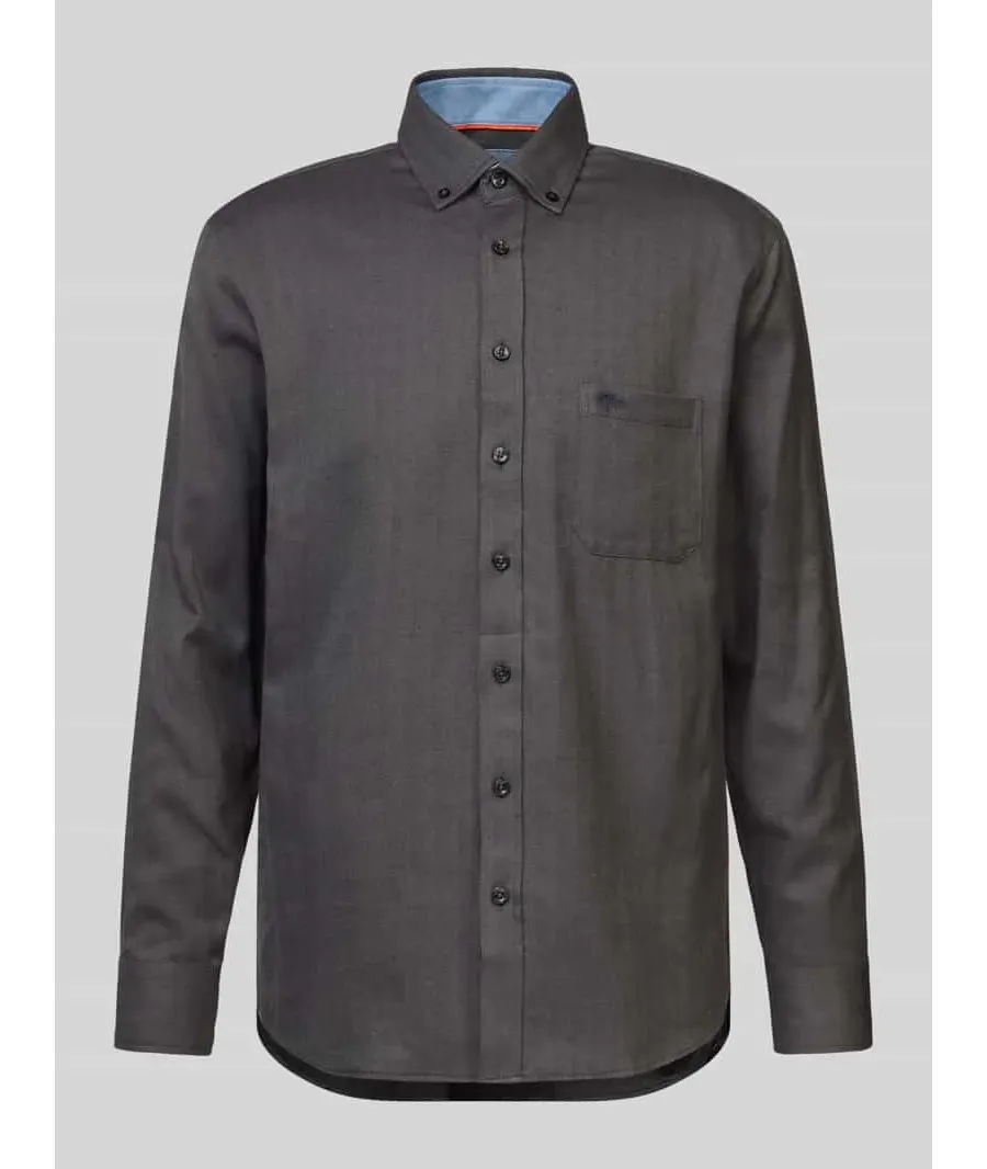 obrazek 1 Koszula casualowa z kołnierzykiem typu button down model ‘Herringbone’
