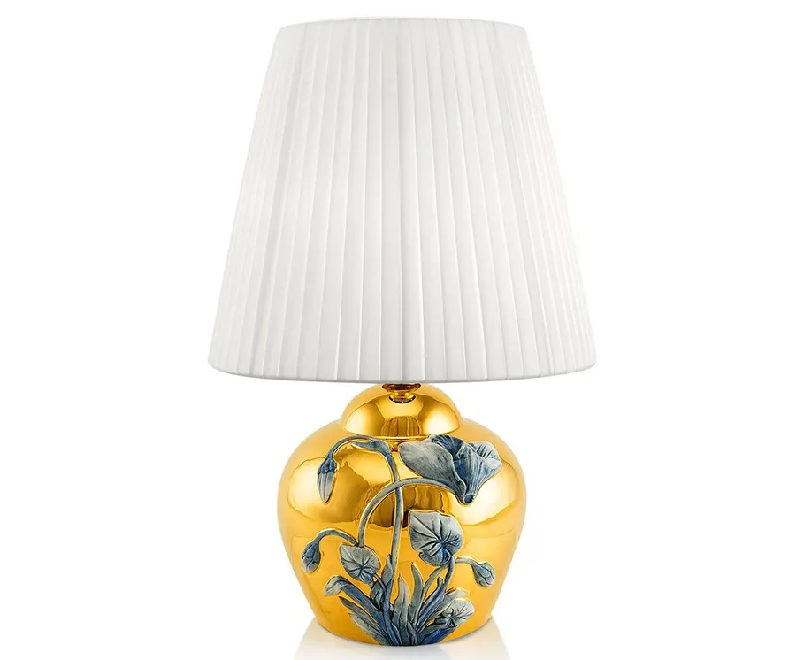 obrazek 1 Pokryta złotem ceramiczna lampa