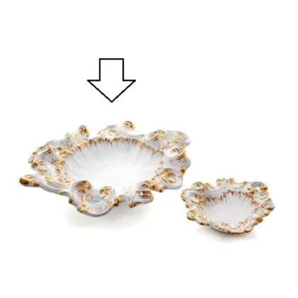 Picture Italian baroque plate made of ceramics - Ceramiche ML