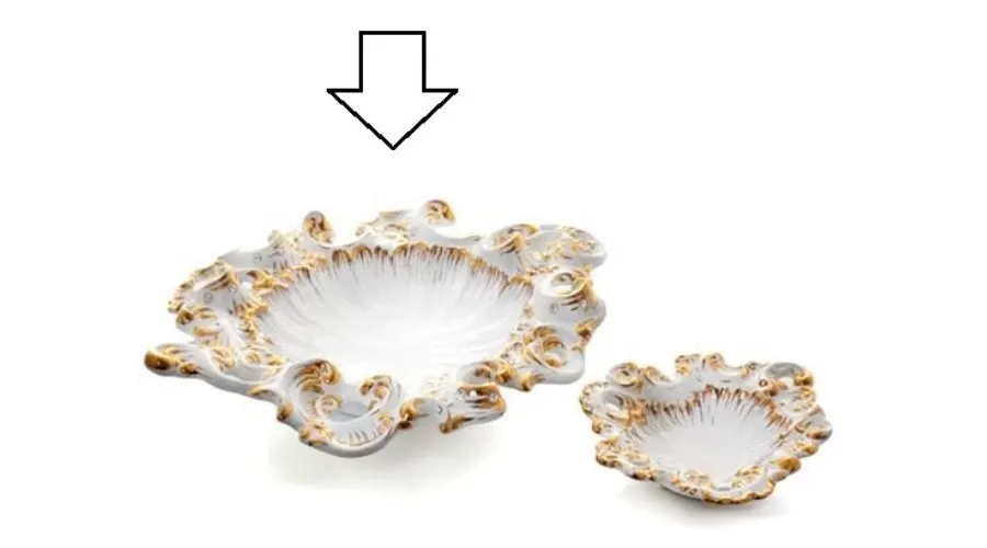 obrazek 1 Włoska barokowa patera wykonana z ceramiki - Ceramiche ML