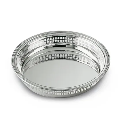 Zdjęcie Luksusowa srebrna taca