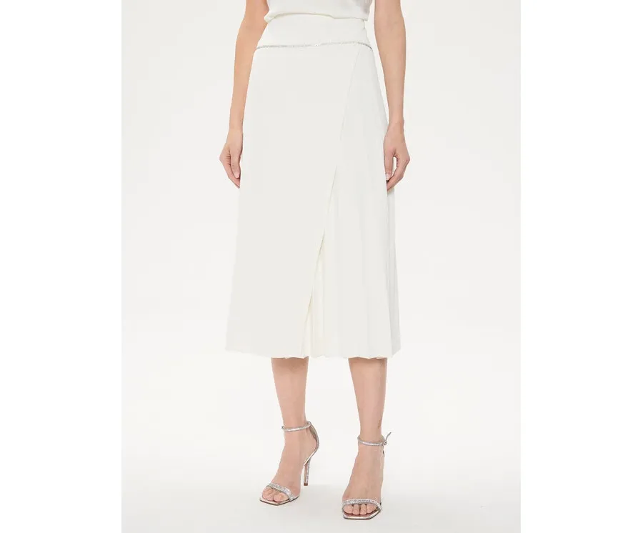 obrazek 1 Rinascimento Spódnica midi CFC0118252003 Biały Regular Fit