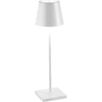 Zdjęcie Biała lampa stołowa Poldina 38 cm