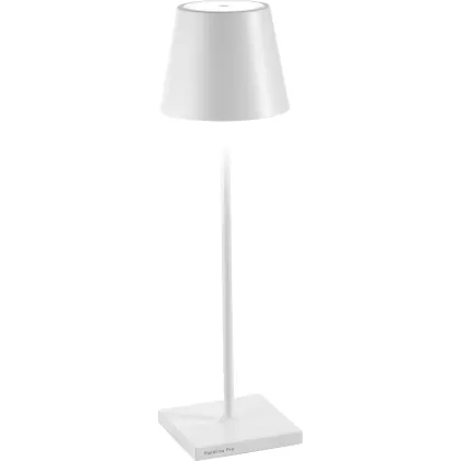 Zdjęcie Biała lampa stołowa Poldina 38 cm
