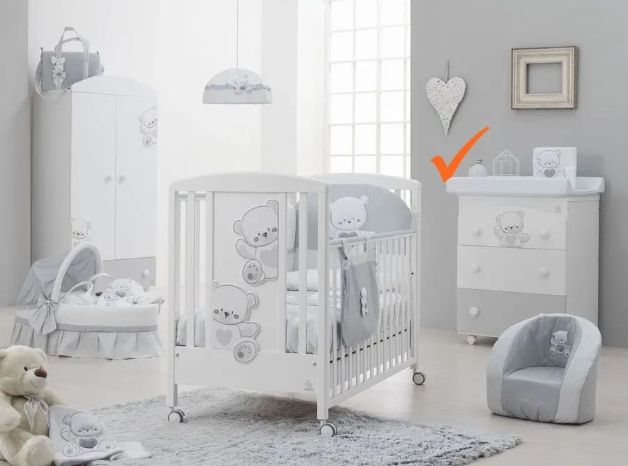 obrazek 1 Zjawiskowa komoda z miejscem na przewijak dla niemowlaka - Italbaby