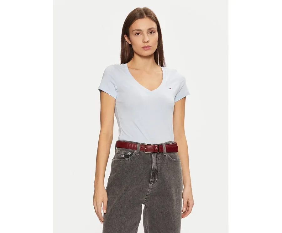 obrazek 1 Tommy Jeans T-Shirt DW0DW20458 Błękitny Slim Fit