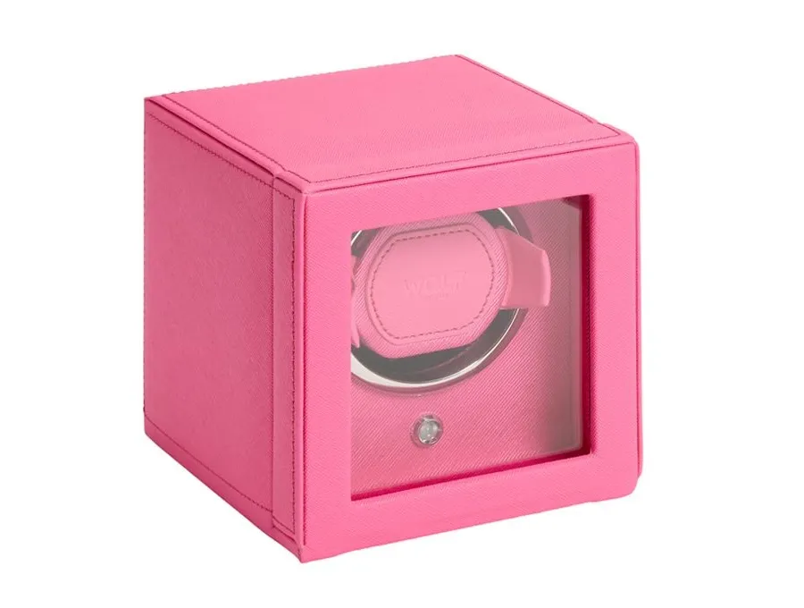 obrazek 1 Różowy rotomat Cube do nakręcania zegarków