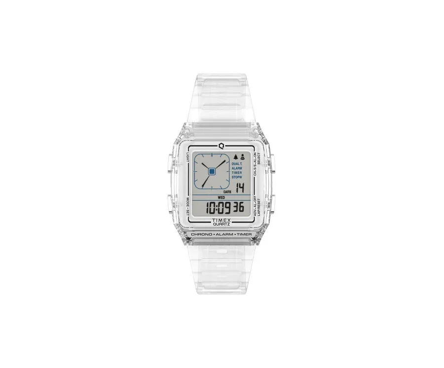 obrazek 1 Timex Zegarek Q LCA TW2W45200 Przezroczysty