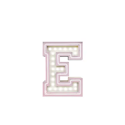 Zdjęcie Zjawiskowa świecąca litera E