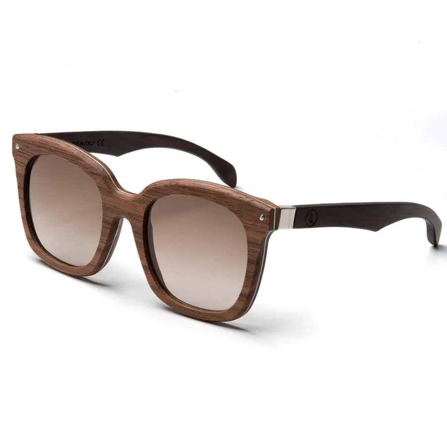 obrazek 2 Ciemny orzech okulary dla stylowej kobiety - Legno Light