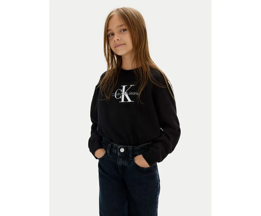 obrazek 1 Calvin Klein Jeans Sweter Monologo IG0IG02830 M Czarny Regular Fit