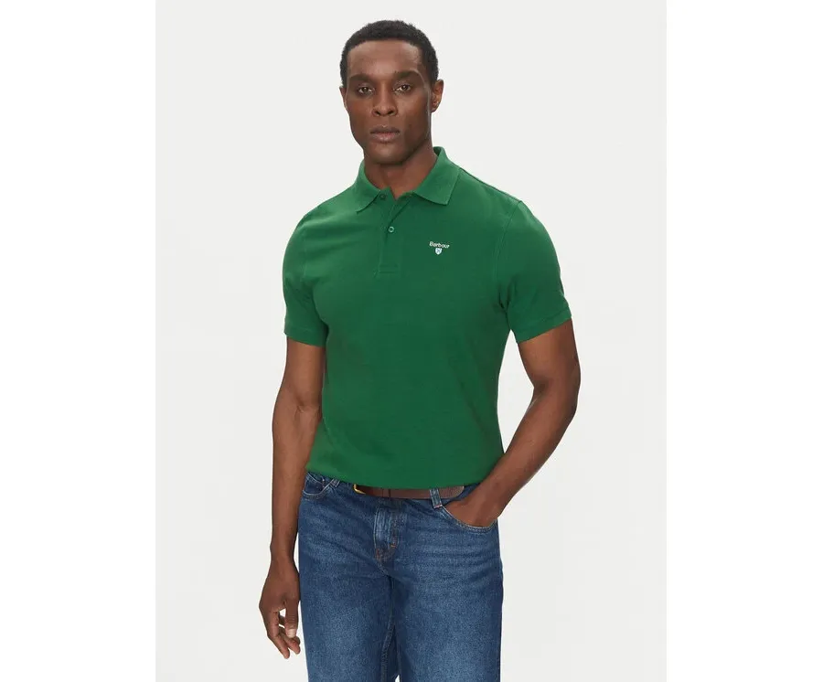 obrazek 1 Barbour Polo Original Sports MML0358OL72 Zielony Tailored Fit