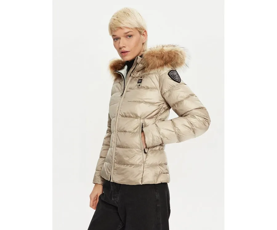 obrazek 1 Blauer Kurtka puchowa 24WBLDC03038 Beżowy Regular Fit