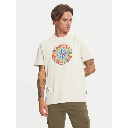 Zdjęcie Napapijri T-Shirt S-Dorees NP0A4IBE Beżowy Regular Fit
