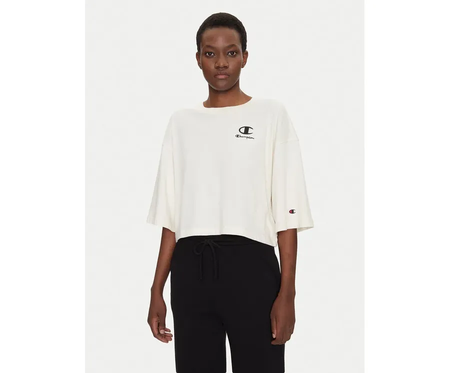 obrazek 1 Champion T-Shirt 118023 Écru Regular Fit