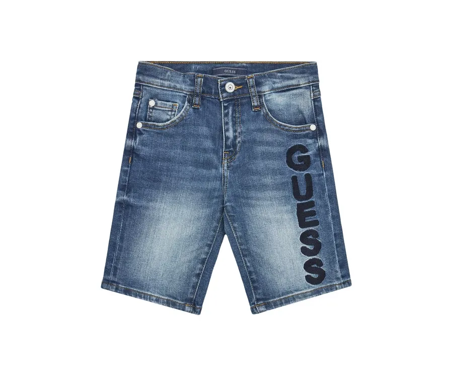 obrazek 1 Guess Szorty jeansowe L5GD01 D4GV0 Niebieski Regular Fit