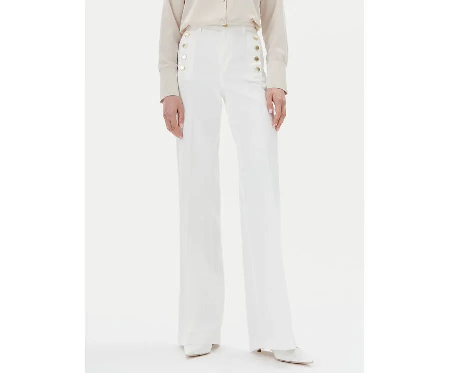 obrazek 1 ViCOLO Jeansy DD5144 Biały Wide Leg