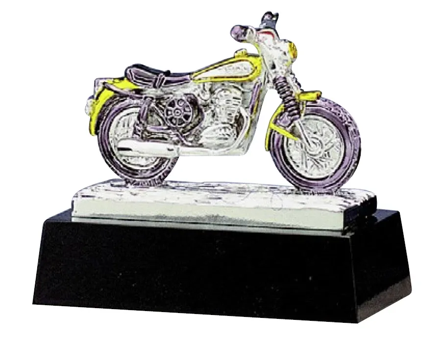 picture 1 Statuette with a motorcycle - Astra Argenti