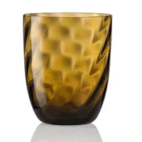 Picture Brown water glass made of Murano glass
