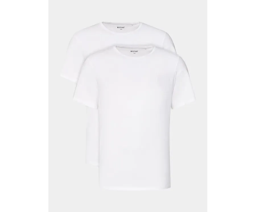 obrazek 1 Mustang Komplet 2 t-shirtów 1014663 Biały Regular Fit