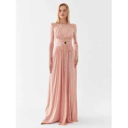 Zdjęcie Elisabetta Franchi Sukienka wieczorowa AB-399-36E2-V800 Różowy Regular Fit