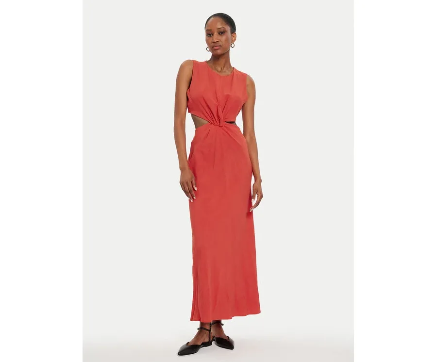 obrazek 1 ViCOLO Sukienka letnia TB2469 Czerwony Regular Fit