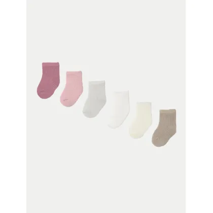 Zdjęcie Mayoral Zestaw 6 par wysokich skarpet dziecięcych 9860 Różowy