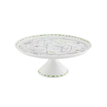 Zdjęcie Porcelanowa patera na ciasto Folkifunki z ekspresyjnym wzorem - Vista Alegre