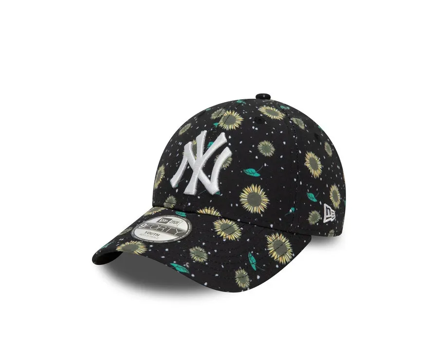obrazek 1 New Era Czapka z daszkiem Kids Floral Aop 940 Ne 60503478 M Czarny