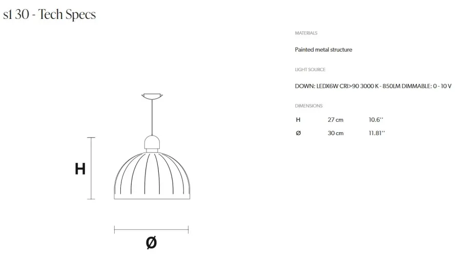 obrazek 2 Włoska lampa wisząca Cupole