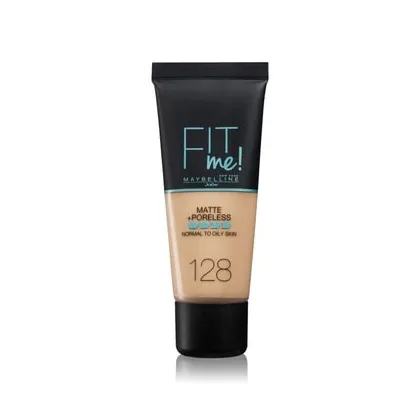 Zdjęcie Maybelline Fit Me Matt+Poreless Podkład w płynie 30 ml Nr. 128 - Warm Nude