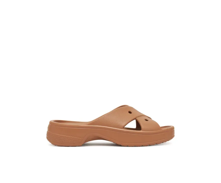 obrazek 1 Crocs Klapki Cross Strap 210840 Brązowy