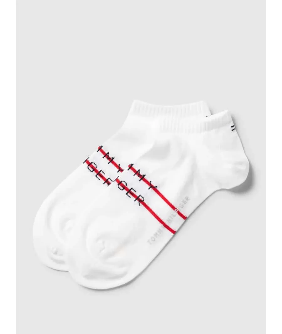 obrazek 1 Krótkie skarpety z paskami w kontrastowym kolorze